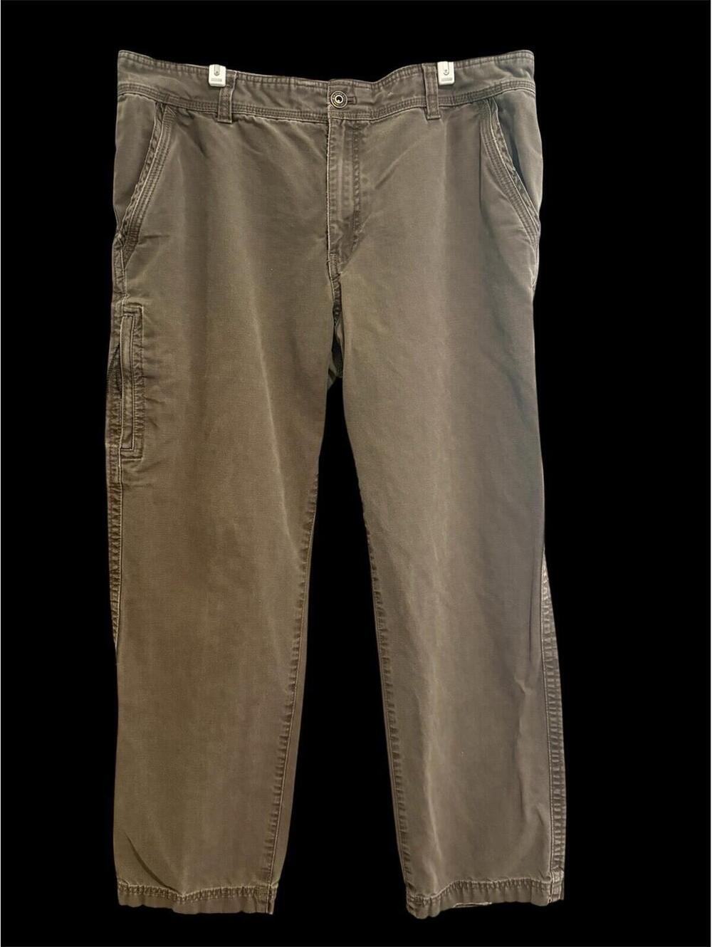 G.H. Bass & Co. Pants Men's 38x32 Olive Green Chino Utility Workwear